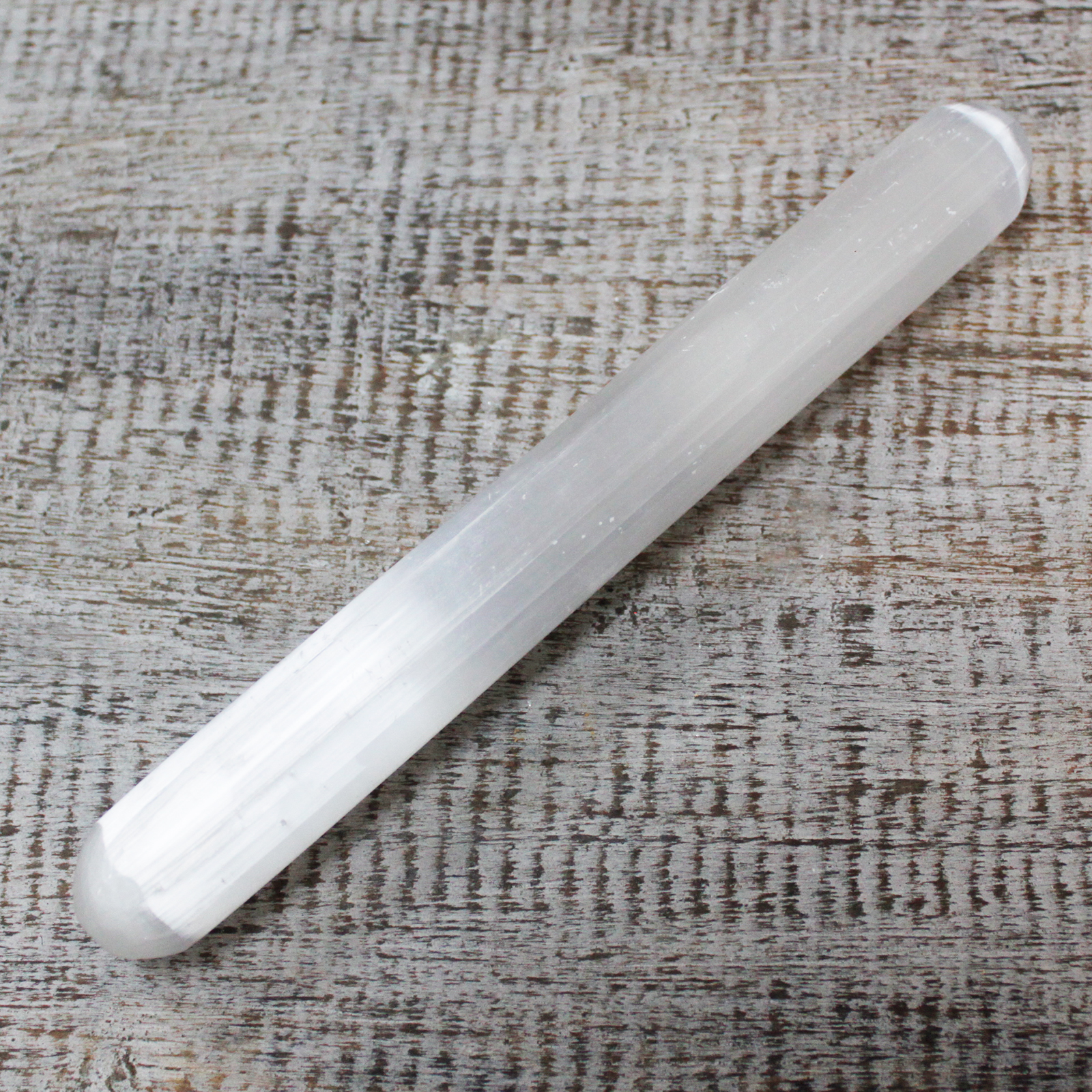 Selenitová palička – 16 cm (okrúhle na oboch koncoch)