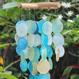 Zvonkohra Pearl Driftwood Cross Chime