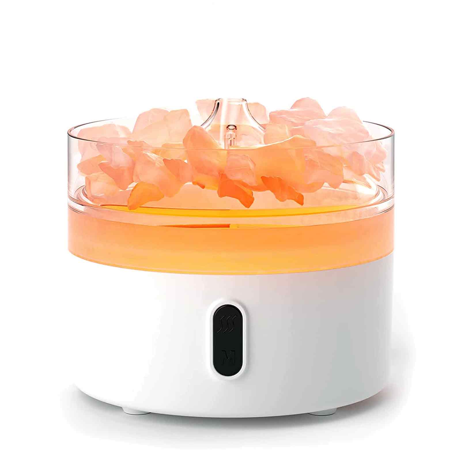 Aroma difuzér himalájskej soli - Nočné svetlo - USB-C - Flame Effect (soľ nie je súčasťou balenia)